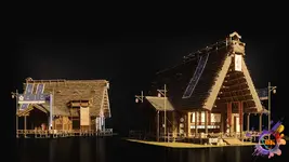 KitBash3D Shogun [3ds Max | Blender | Cinema 4D | Unreal Engine | FBX | OBJ]