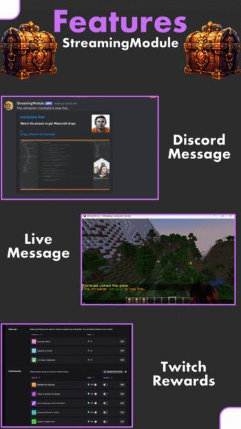 StreamingModule - Minecraft Twitch Drops | Spigot/BungeeCord 支持